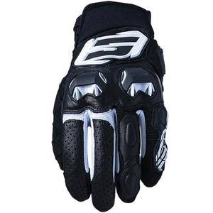 Moottoripyöräkäsineet FIVE SF3 musta ja valkoinen