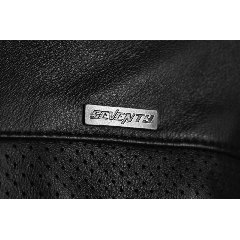 Seventy Degrees SD-JL4 Legend Classic Musta nahkainen moottoripyörätakki