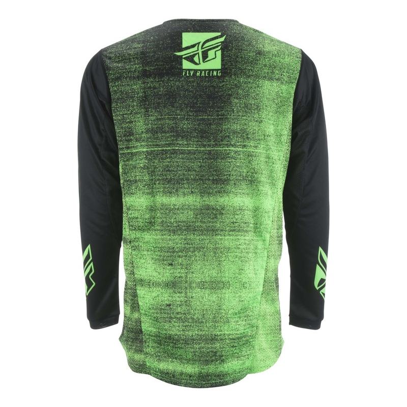 Motokrosový dres FLY Racing Kinetic NOIZ 2019 - USA černo-fluo zelený výprodej