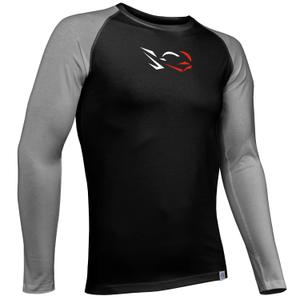 Miesten toiminnallinen t-paita nanosilver® Combi Ride musta-harmaa