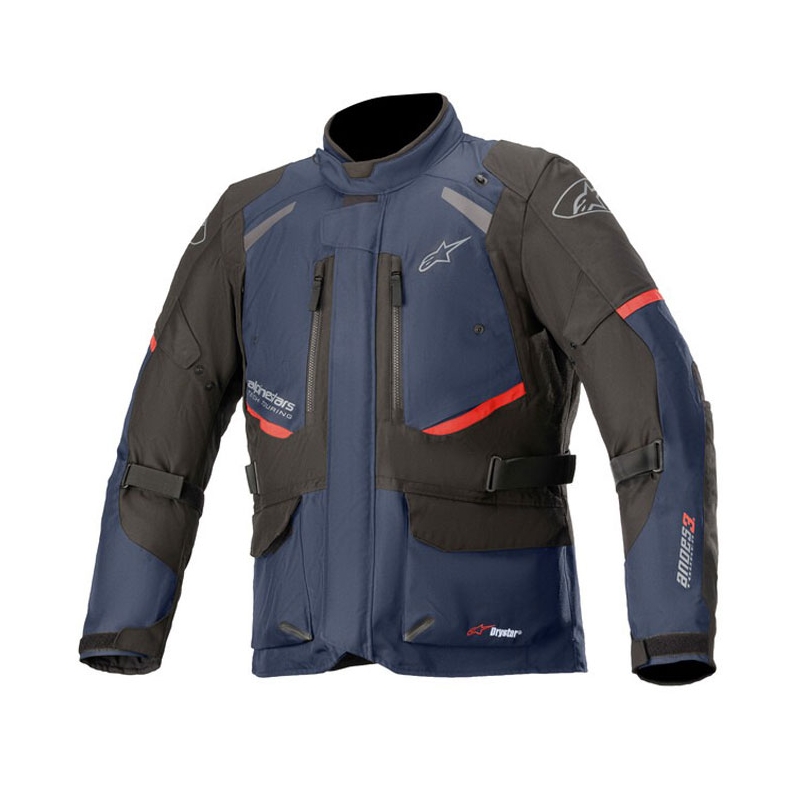 Alpinestars Andes Drystar Tummansininen-Musta-Punainen Moottoripyöräily takki