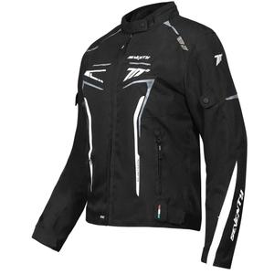 Naisten Seventy Degrees SD-JR67 Piston Black-Grey-White Moottoripyöräily takki