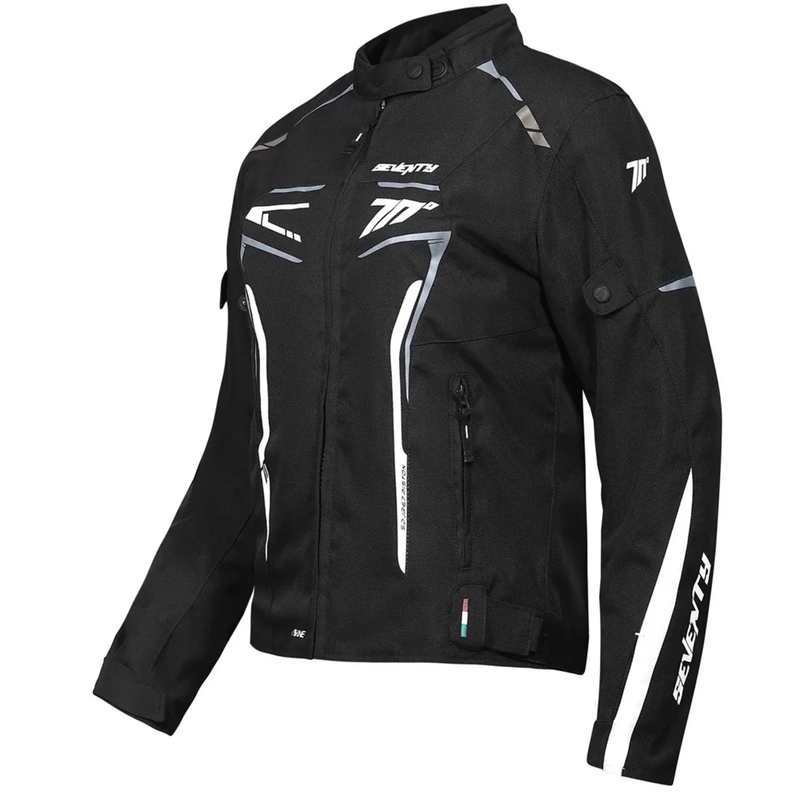 Naisten Seventy Degrees SD-JR67 Piston Black-Grey-White Moottoripyöräily takki