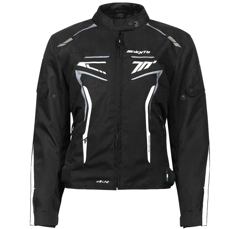 Naisten Seventy Degrees SD-JR67 Piston Black-Grey-White Moottoripyöräily takki