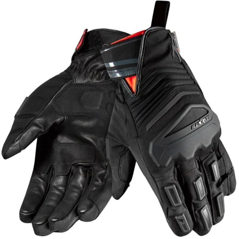 Moottoripyöräilykäsineet Seventy Degrees SD-T13 Aspen Light musta ja punainen