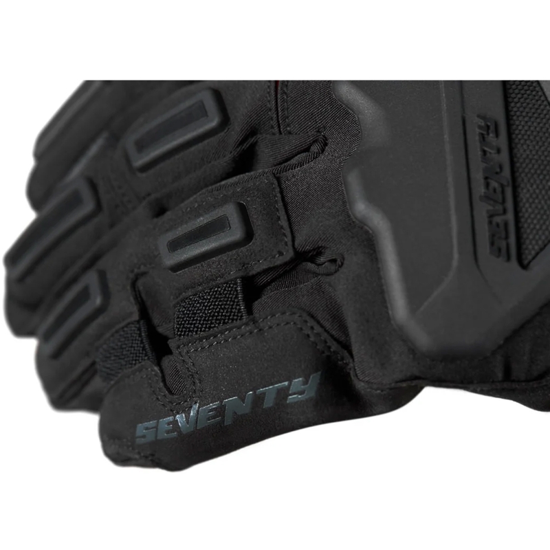 Moottoripyöräilykäsineet Seventy Degrees SD-T13 Aspen Light musta ja punainen