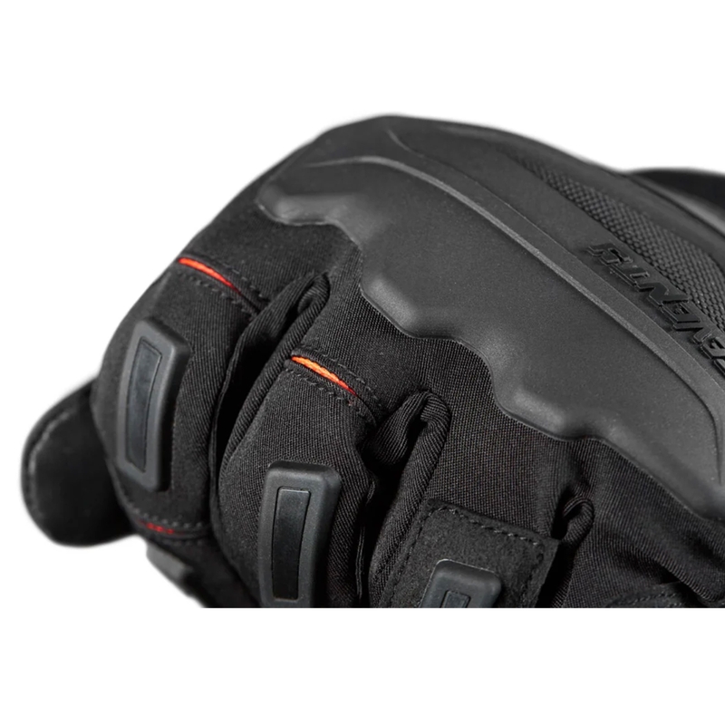 Moottoripyöräilykäsineet Seventy Degrees SD-T13 Aspen Light musta ja punainen