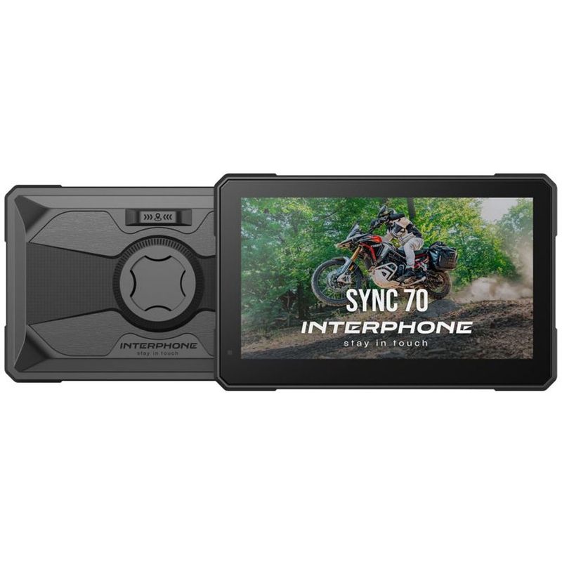 Interphone RIDESYNC70 Apple CarPlay- ja Android Auto -näyttö moottoripyörille
