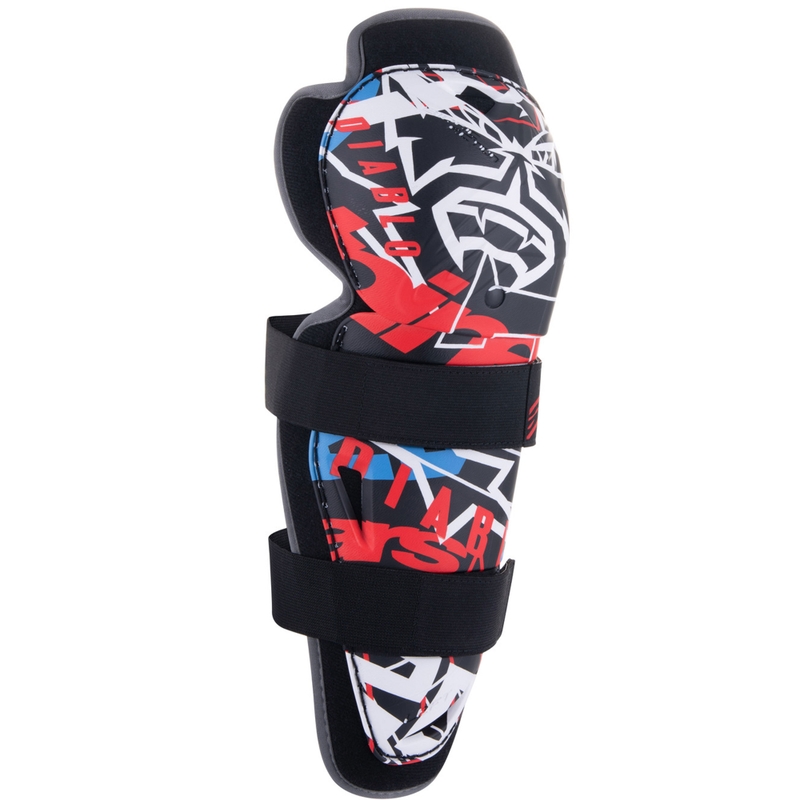 Alpinestars Bionic Action FQ20 mustat ja punaiset polvisuojat.