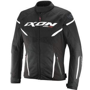 Moottoripyörätakki IXON Striker 2 Air WP musta ja valkoinen