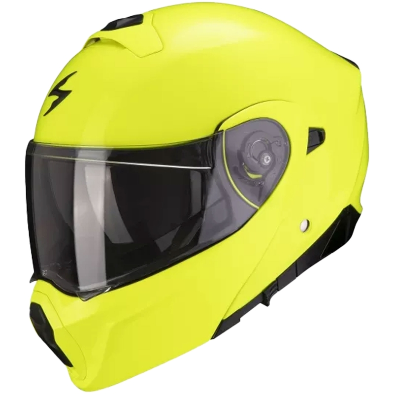 Flip-up kypärä Scorpion EXO-930 Solid fluo keltainen