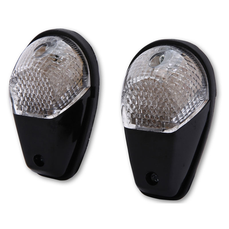 Highsider Smart LED Musta ja kirkas moottoripyörän vilkku