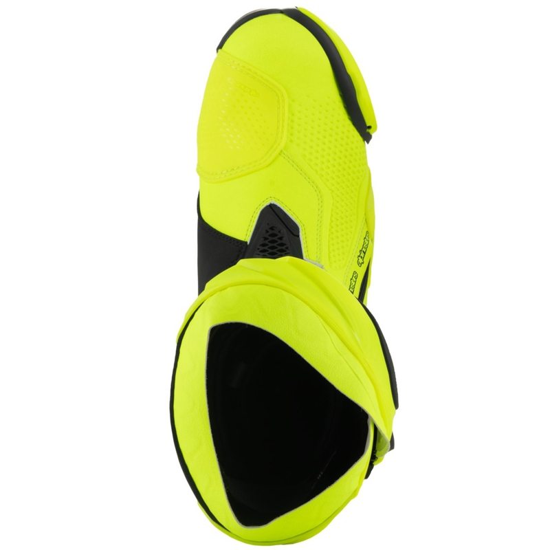 Alpinestars Supertech R fluo-kelta-musta moottoripyöräsaappaat