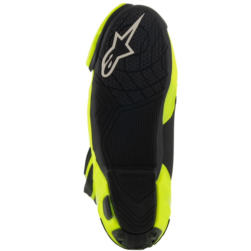 Alpinestars Supertech R Vented fluo-kelta-musta moottoripyöräsaappaat
