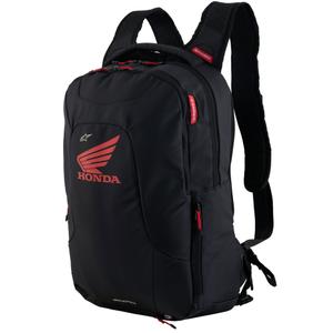 Alpinestars City Hunter V2 moottoripyöräreppu Honda musta ja punainen 22 l