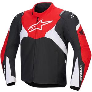 Alpinestars T-Jaws V4 Vedenpitävä moottoripyöräilijän takki Honda musta, punainen ja valkoinen