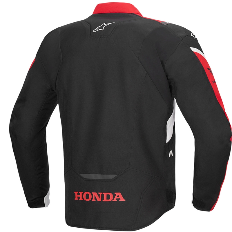 Alpinestars T-Jaws V4 Vedenpitävä moottoripyöräilijän takki Honda musta, punainen ja valkoinen