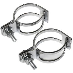 Kiinnike suuntavilkkujen kiinnittämiseen Highsider Smart -putkiin kromattu kromattu