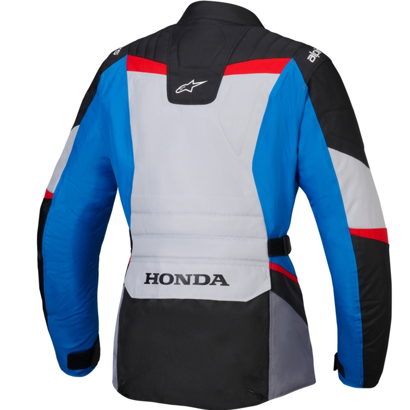 Naisten Alpinestars Stella ST-1 vedenpitävä moottoripyöräily takki Honda harmaa-sininen-musta-punainen