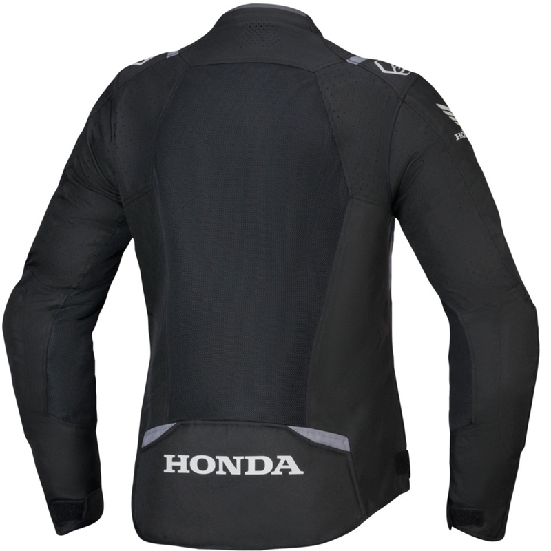 Naisten Alpinestars Stella T-SPS Air V2 Moottoripyöräily takki Honda musta-harmaa-valkoinen