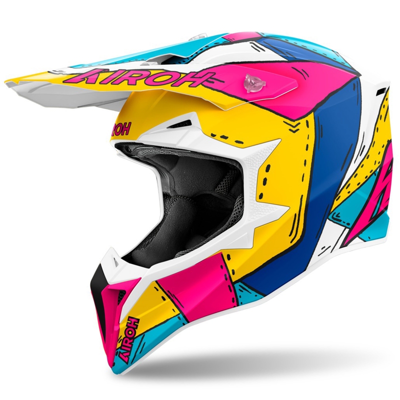 Motocross kypärä Airoh Wraaap Paint matta monivärinen
