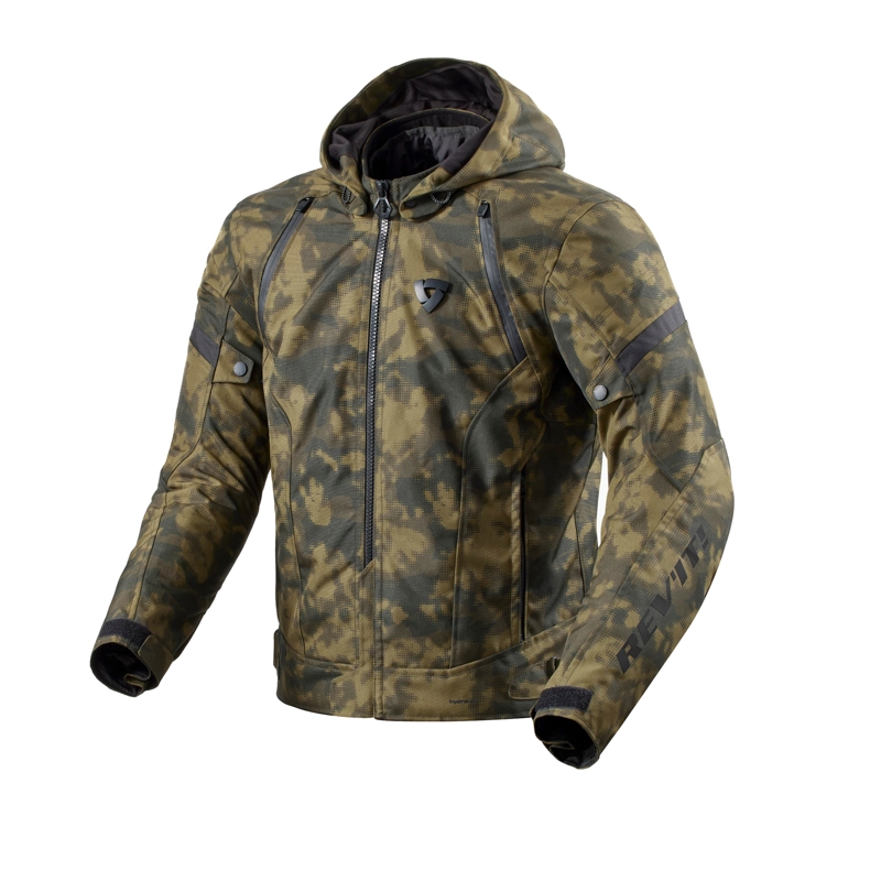 Revit Flare 3 H2O camo tummanvihreä moottoripyörätakki