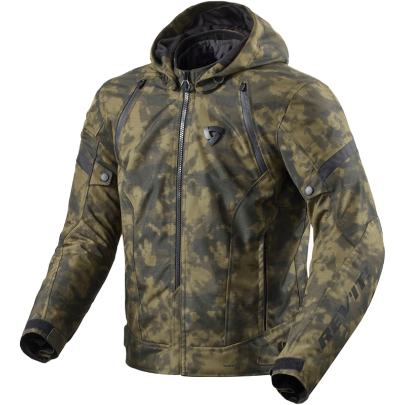 Revit Flare 3 H2O camo tummanvihreä moottoripyörätakki