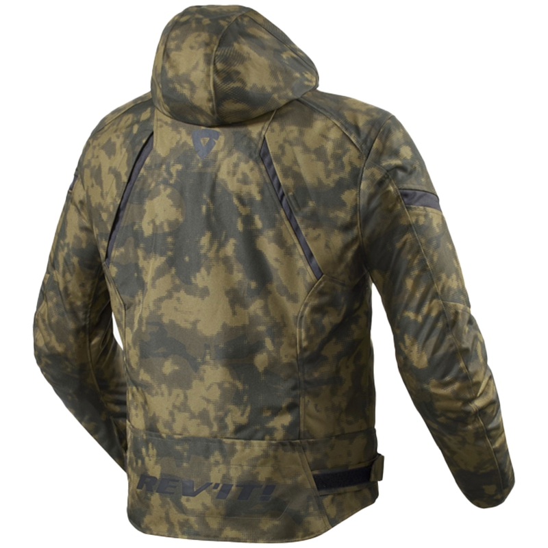 Revit Flare 3 H2O camo tummanvihreä moottoripyörätakki