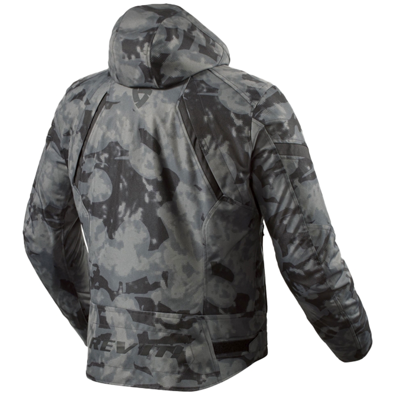 Revit Flare 3 H2O camo tummanharmaa moottoripyörätakki