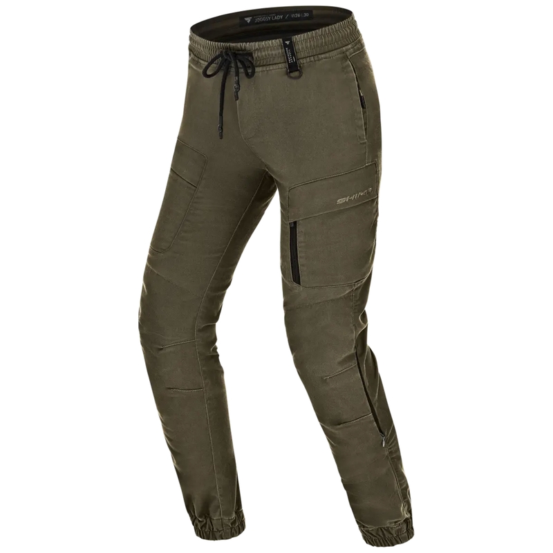 Naisten moottoripyörähousut Shima Joggsy khaki