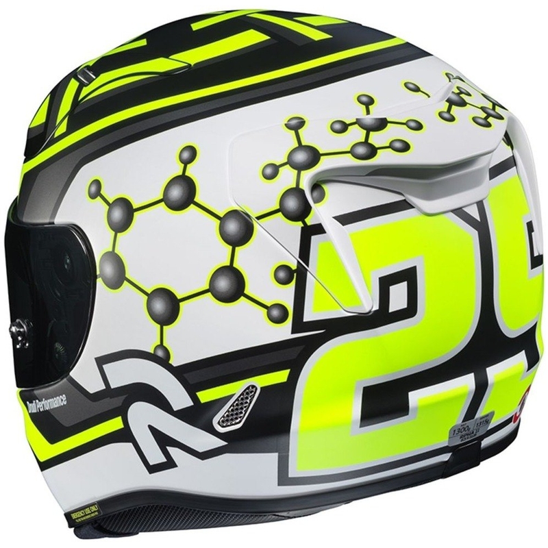 Integrální přilba na motorku HJC RPHA 11 Iannone 29 Replica MC4HSF černo-bílo-fluo žlutá