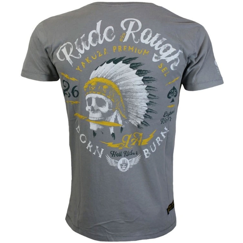 T-paita Yakuza Premium Rude and Rough - Los Angeles harmaa