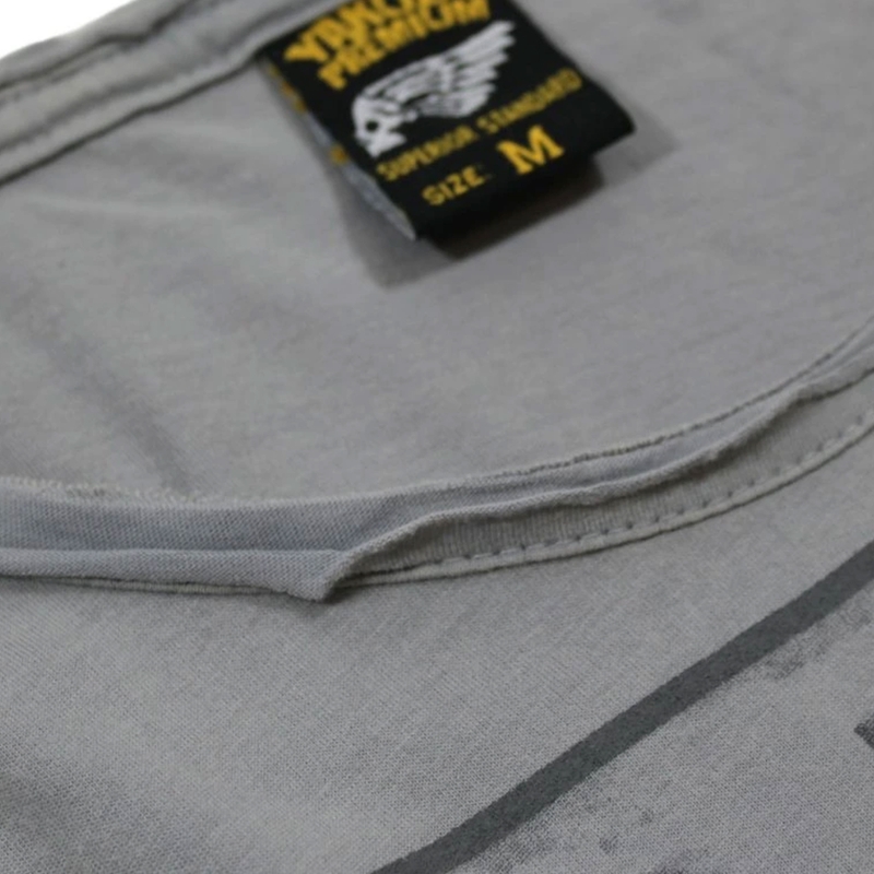 T-paita Yakuza Premium Rude and Rough Born to Burn - Los Angeles grey - Los Angeles harmaa