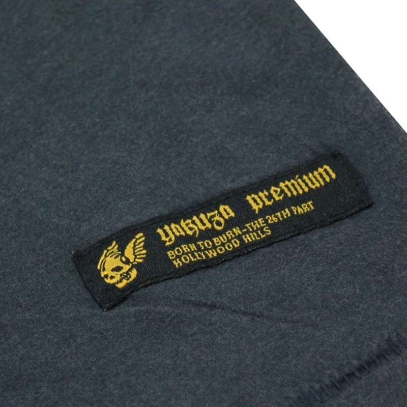 T-paita Yakuza Premium Rude and Rough Born to Burn - Los Angeles sininen