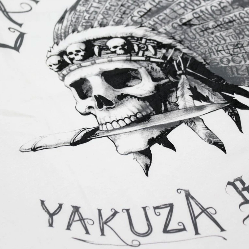 T-paita Yakuza Premium Odota mellakoita - Los Angeles valkoinen