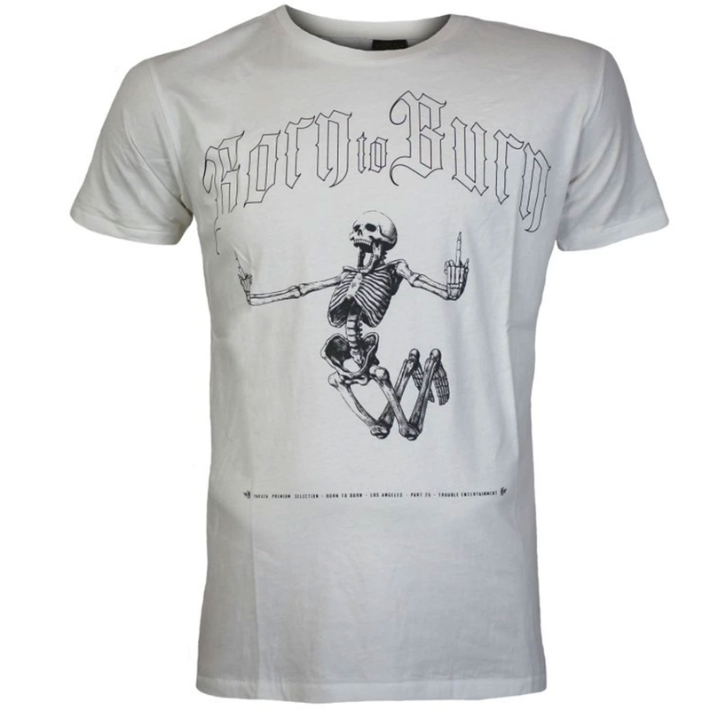 Yakuza Premium T-paita Born to Burn - Los Angeles valkoinen
