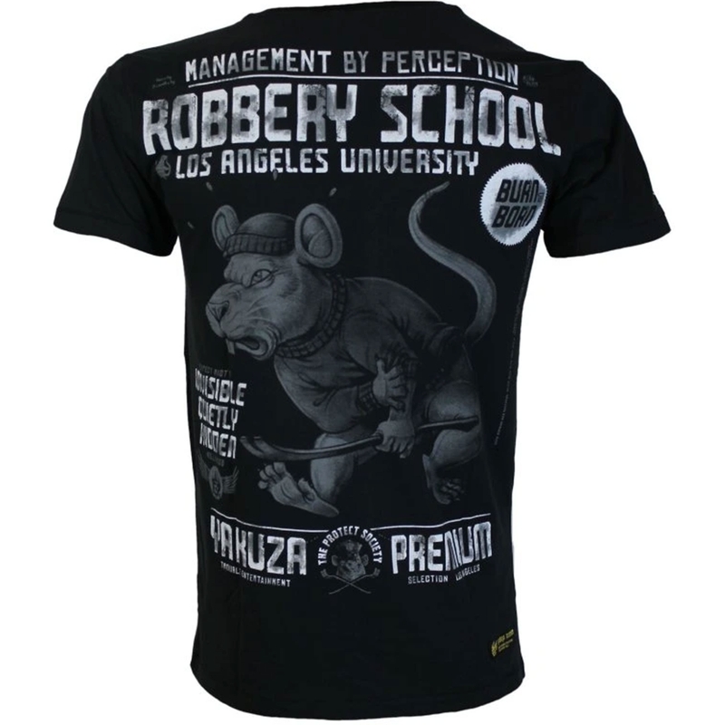 T-paita Yakuza Premium Robbery School - Los Angeles black