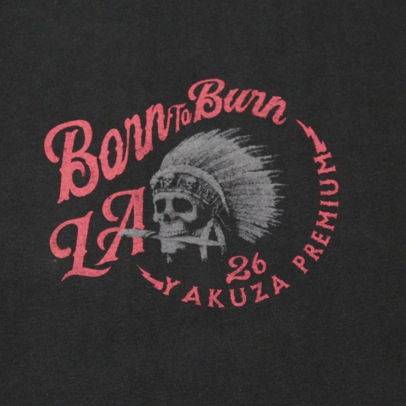 T-paita Yakuza Premium Rude and Rough - Los Angeles musta