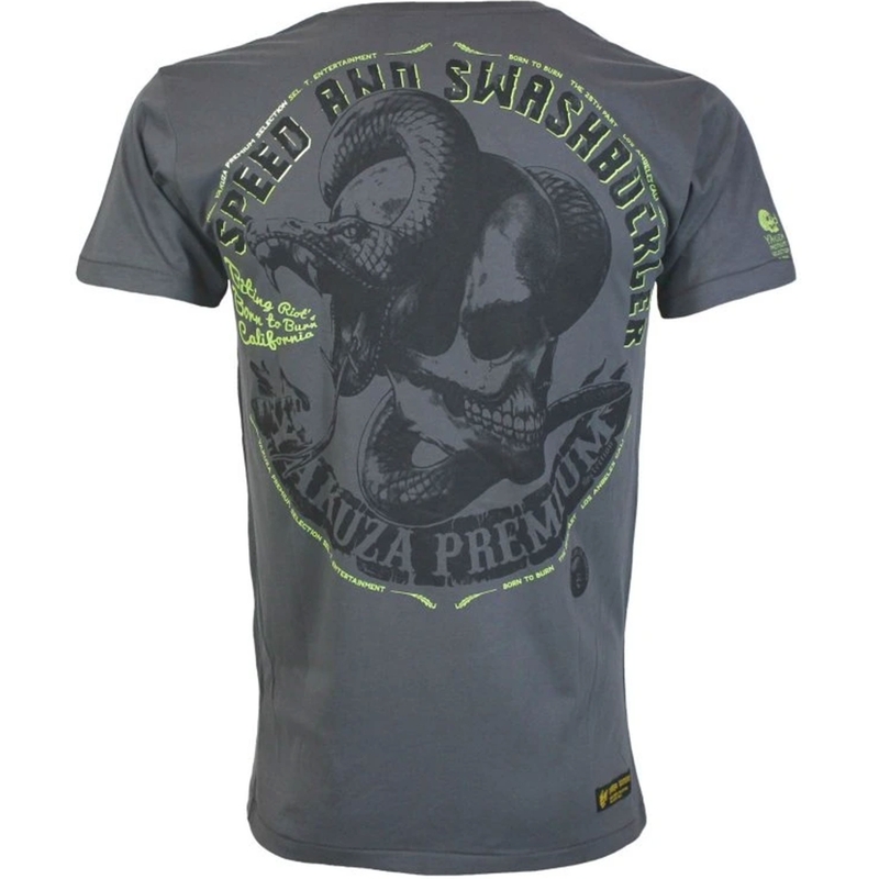 T-paita Yakuza Premium Speed ja Swashbuckler tumman harmaa