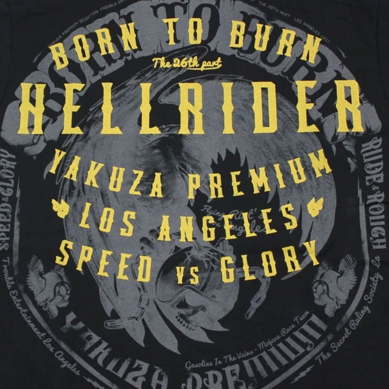 T-paita Yakuza Premium Hellrider musta