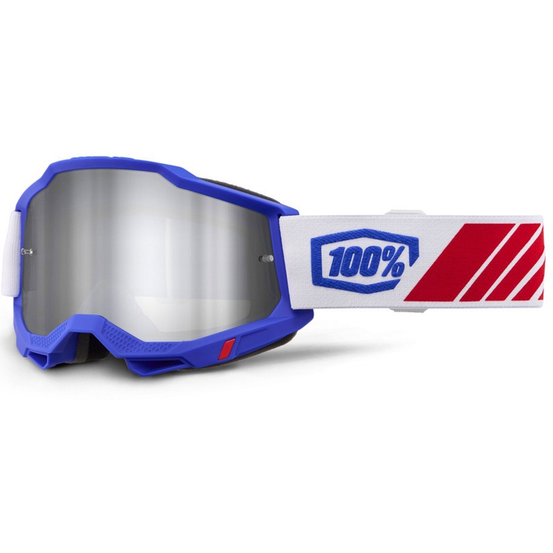 100% Accuri 2 Kolby motocrosslasit hopeisella linssillä
