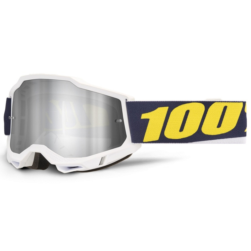 100% Accuri 2 Torc motocross-lasit hopeisella pleksilasilla