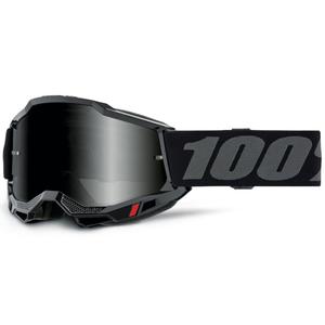 Motocross-lasit 100% Accuri 2 Sand musta savustetulla pleksillä.