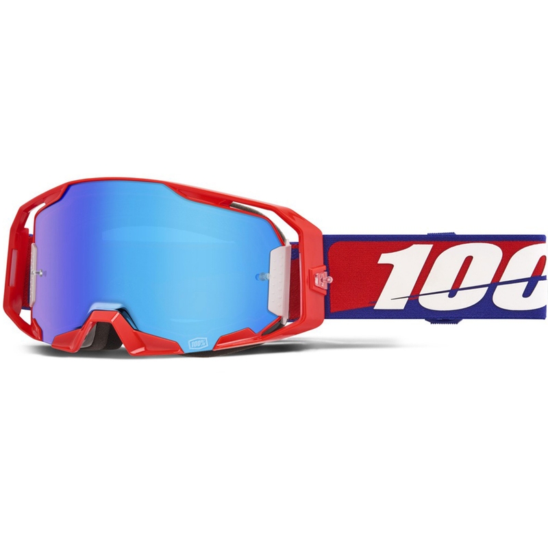 Motocross-lasit 100% ARmatic Best sinisellä pleksillä 100% ARmatic Best sininen pleksi