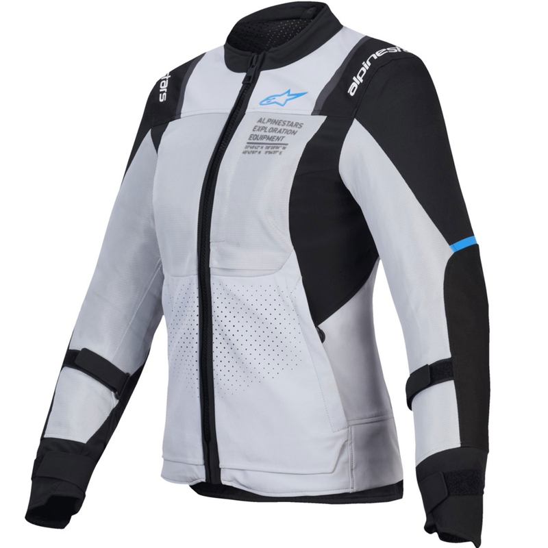 Alpinestars Stella ST-2 Air Naisten moottoripyöräily takki vaaleanharmaa ja musta