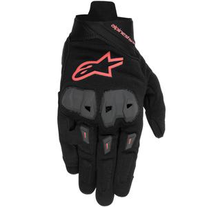 Alpinestars SP X 1 musta-fluo-punainen moottoripyöräilykäsineet