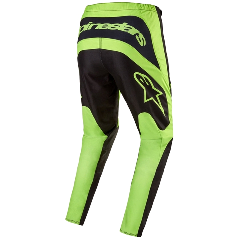 Alpinestars Fluid Lurv Motocross-housut Musta ja Fluokeltainen