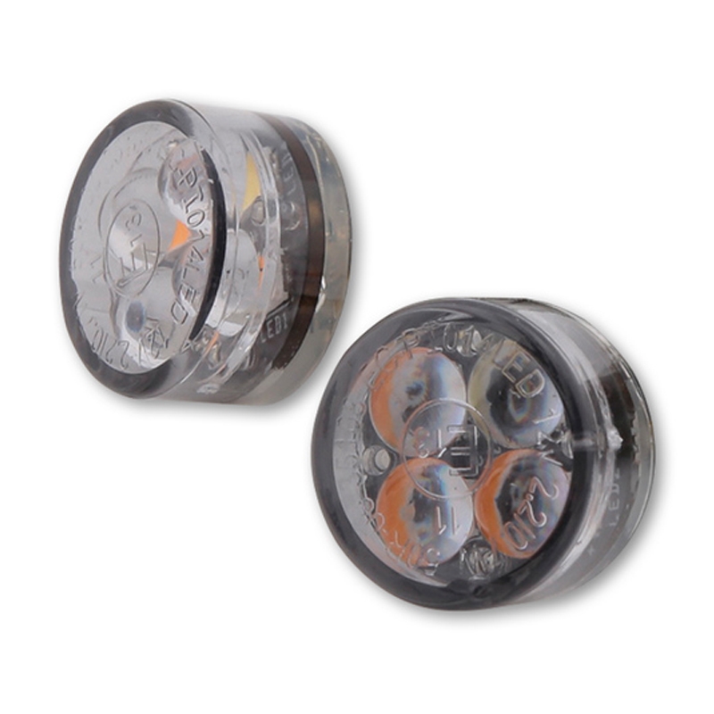 Highsider Smart Module kuusitoista LED 2in1 savunharmaa Moottoripyörän suuntavilkut