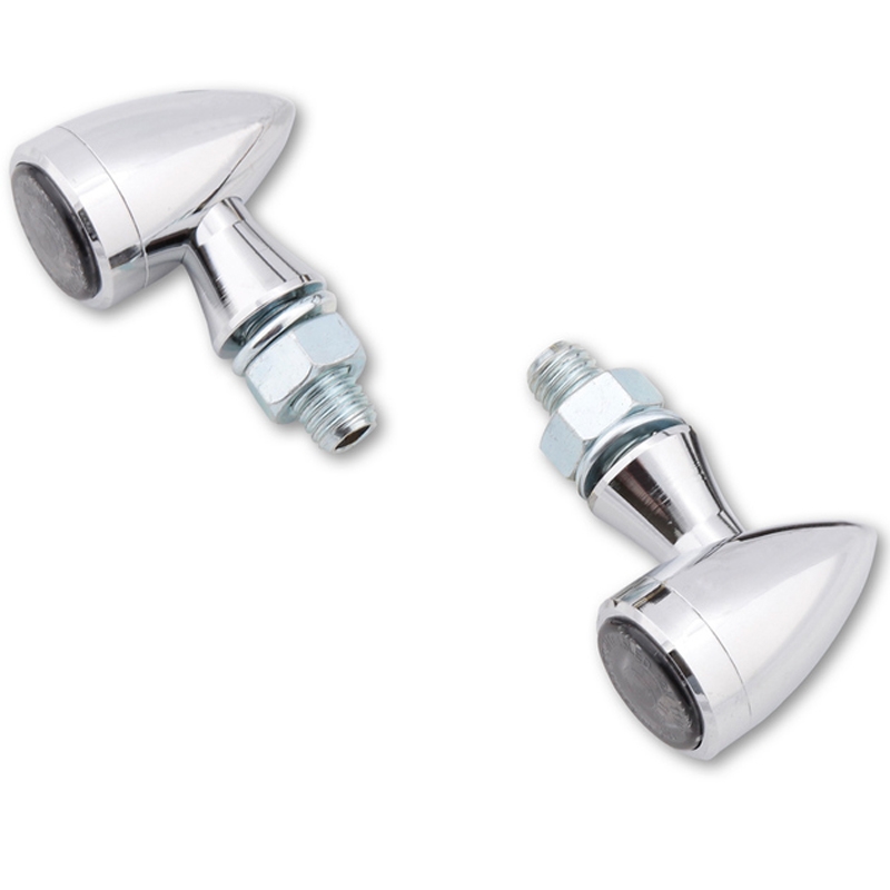 Highsider Smart Sixteen Bullet LED-moottoripyörän kromatut vilkut