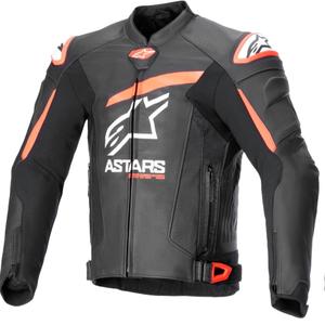 Alpinestars GP plus R 4 Airflow Musta-Fluo Punainen-Valkoinen Nahkainen Moottoripyöräily takki